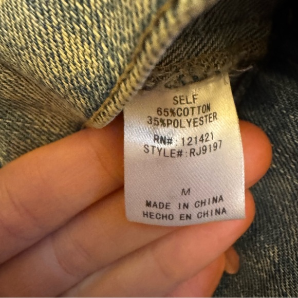 Ellison Women’s 90s Blue Acid Wash Denim Jacket – Size Medium - Picture 13 of 13